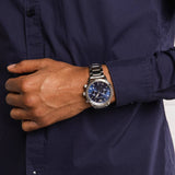 Emporio Armani Mario Chronograph Blue Dial Silver Steel Strap Watch For Men - AR11306 Buy Now By Emporio Armani