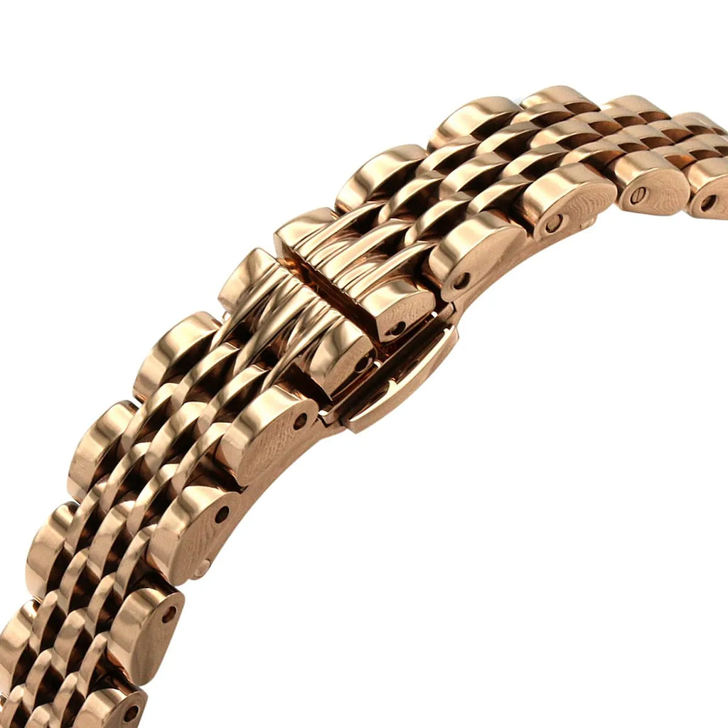 Emporio Armani Gianni T-Bar Mother of Pearl Dial Rose Gold Steel Strap Watch For Women - AR11316 Buy Now By Emporio Armani