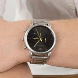 Emporio Armani Luigi Chronograph Black Dial Silver Steel Strap Watch For Men - AR11324 Buy Now By Emporio Armani