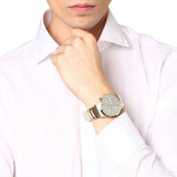 Emporio Armani Renato Chronograph White Dial Gold Steel Strap Watch For Men - AR11332 Buy Now By Emporio Armani