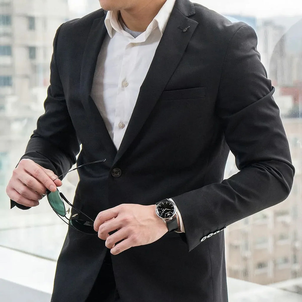 Emporio Armani Aviator Quartz Black Dial Black Leather Strap Watch For Men - AR11336 Buy Now By Emporio Armani