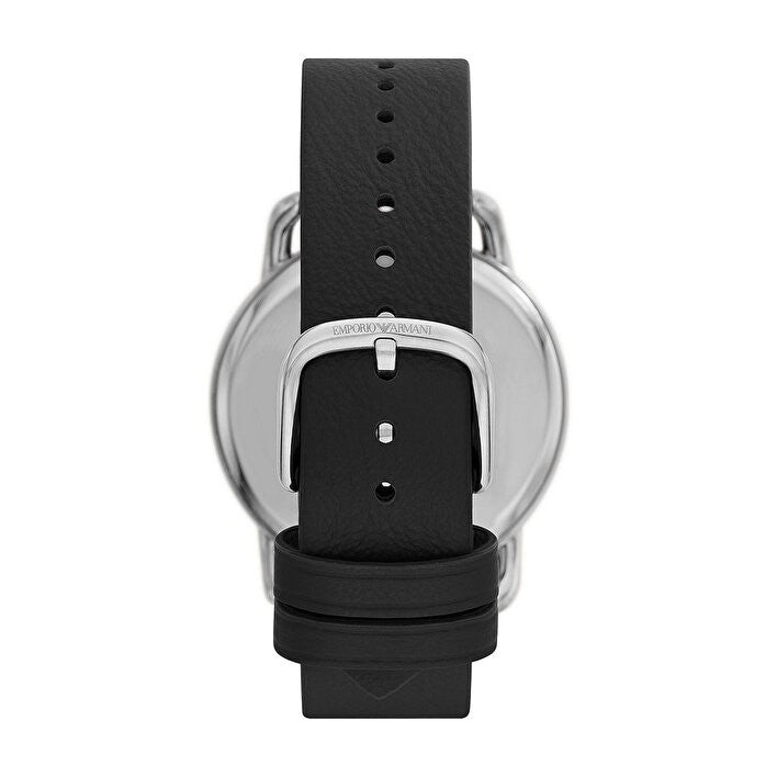 Emporio Armani Aviator Quartz Black Dial Black Leather Strap Watch For Men - AR11336 Buy Now By Emporio Armani