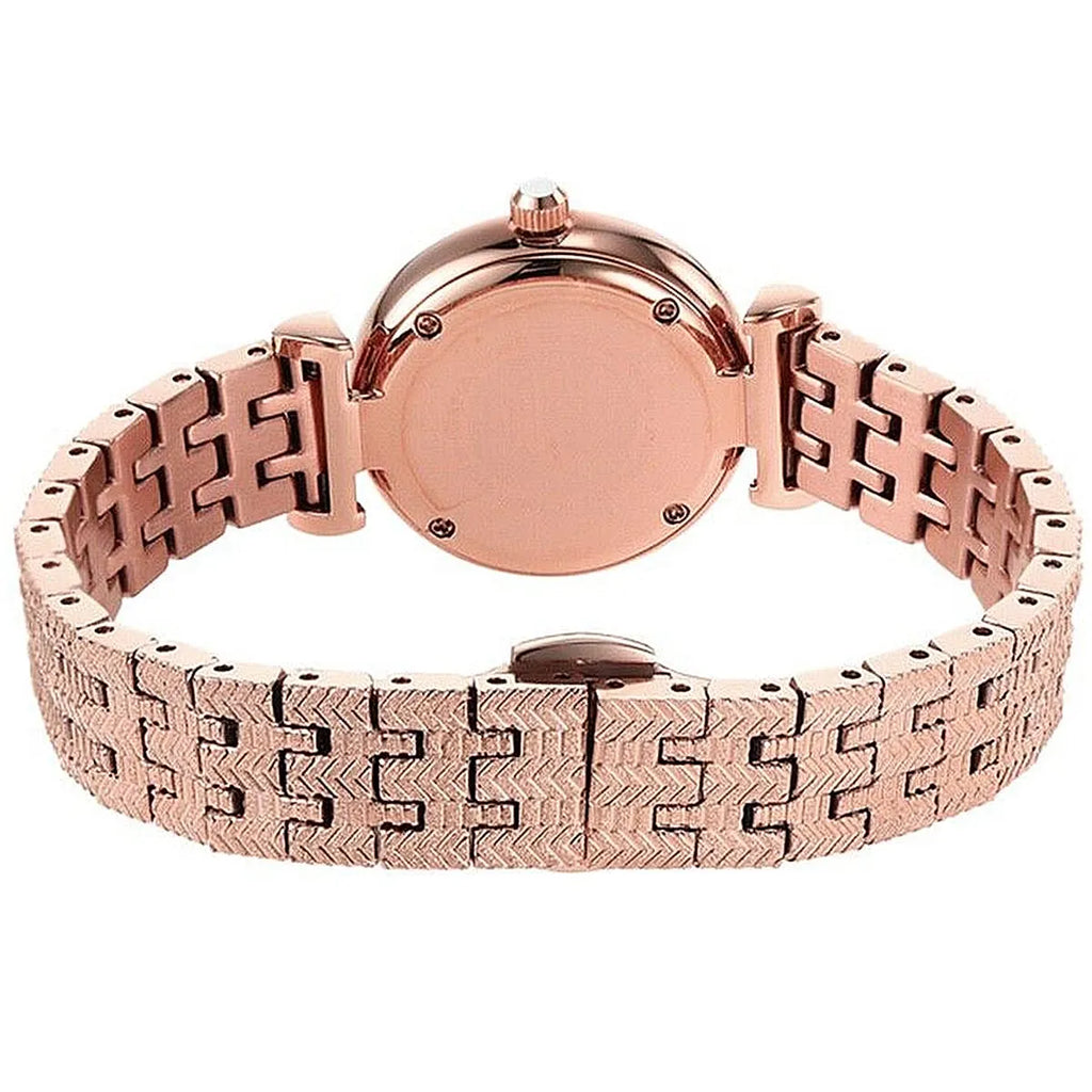 Emporio Armani Gianni T Bar Quartz Rose Gold Dial Rose Gold Steel Strap Watch For Women - AR11342 Buy Now By Emporio Armani