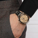Emporio Armani Mario Chronograph Beige Dial Silver Steel Strap Watch For Men - AR11352 Buy Now By Emporio Armani