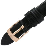 Emporio Armani Rosa Quartz Mother Of Pearl White Dial Black Leather Strap Watch For Women - AR11356 Buy Now By Emporio Armani