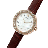 Emporio Armani Rosa Two Hand White Dial Red Leather Strap Watch For Women - AR11357 Buy Now By Emporio Armani
