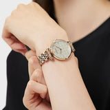 Emporio Armani Gianni T Bar Quartz Mother of Pearl Dial Rose Gold Steel Strap Watch For Women - AR11385 Buy Now By Emporio Armani