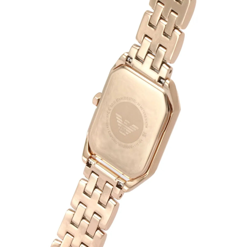 Emporio Armani Gioia Quartz Mother of Pearl Dial Rose Gold Steel Strap Watch For Women - AR11389 Buy Now By Emporio Armani