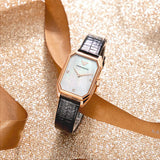 Emporio Armani Gioia Quartz Mother of Pearl Dial Black Leather Strap Watch For Women - AR11390 Buy Now By Emporio Armani