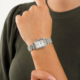 Emporio Armani Gianni T-Bar Quartz White Dial Silver Steel Strap Watch For Women - AR11405 Buy Now By Emporio Armani