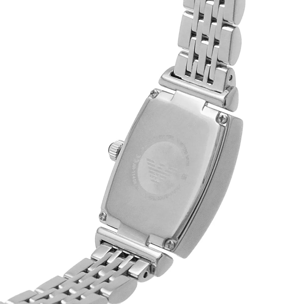 Emporio Armani Gianni T-Bar Quartz White Dial Silver Steel Strap Watch For Women - AR11405 Buy Now By Emporio Armani