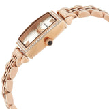 Emporio Armani Gianni T Bar Quartz Crystals White Dial Rose Gold Steel Strap Watch For Women - AR11406 Buy Now By Emporio Armani