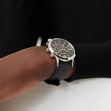 Emporio Armani Giovanni Analog Black Dial Black Leather Strap Watch For Men - AR11431 Buy Now By Emporio Armani