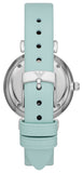 Emporio Armani Gianni T Bar Analog Crystals Silver Dial Blue Leather Strap Watch For Women - AR11443 Buy Now By Emporio Armani