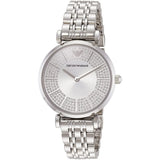 Emporio Armani Gianni T-Bar Quartz Silver Dial Silver Steel Strap Watch For Women - AR11445 Buy Now By Emporio Armani