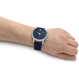 Emporio Armani Luigi Chronograph Blue Dial Blue Leather Strap Watch For Men - AR11451 Buy Now By Emporio Armani