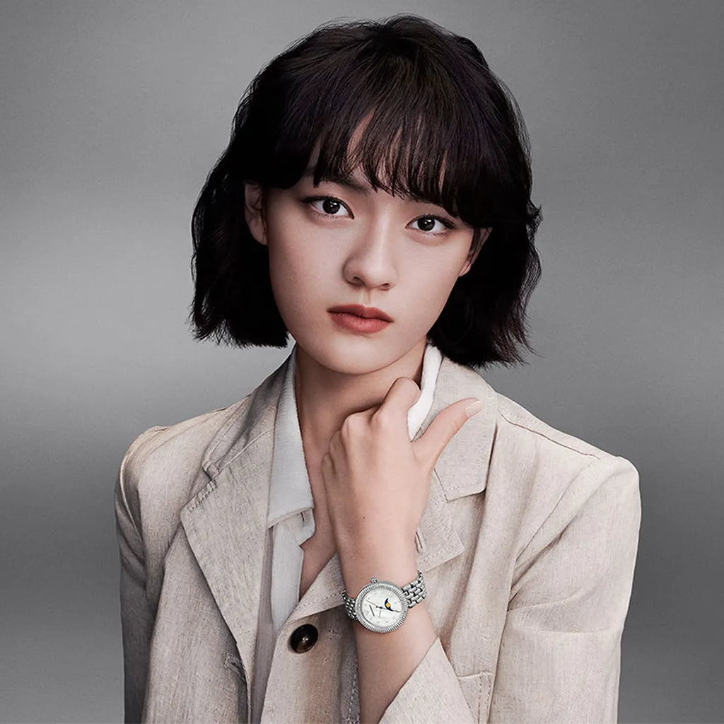 Emporio Armani Rosa Quartz Mother of Pearl Dial Silver Steel Strap Watch For Women - AR11461 Buy Now By Emporio Armani