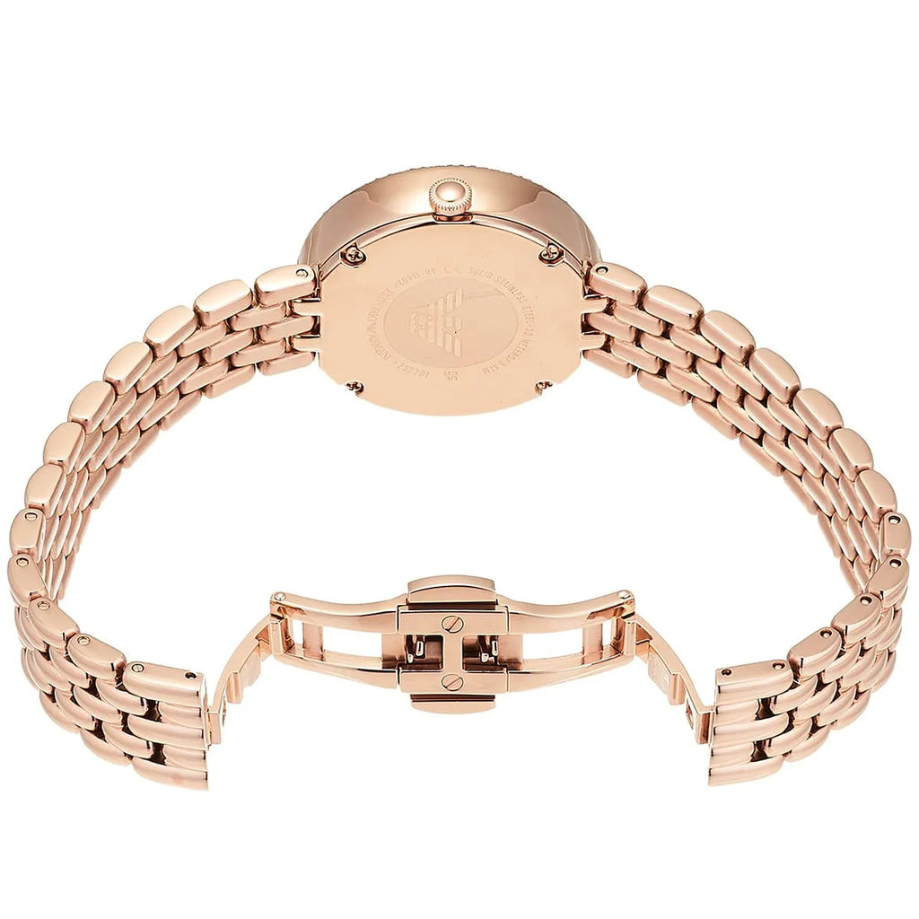 Emporio Armani Rosa Mother of Pearl Dial Rose Gold Steel Strap Watch For Women - AR11462 Buy Now By Emporio Armani