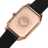 Emporio Armani Gianni T Bar Quartz Mother of Pearl Dial Blue Leather Strap Watch For Women - AR11466 Buy Now By Emporio Armani