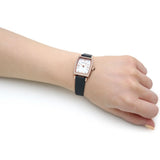 Emporio Armani Gianni T Bar Crystals Silver Dial Blue Leather Strap Watch For Women - AR11469 Buy Now By Emporio Armani