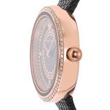 Emporio Armani Rosa Two Hand Black Dial Black Leather Strap Watch For Women - AR11493 Buy Now By Emporio Armani