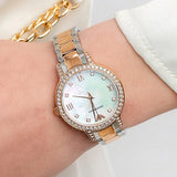 Emporio Armani Cleo Mother of Pearl Dial Two Tone Steel Strap Watch For Women - AR11499 Buy Now By Emporio Armani