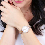 Emporio Armani Cleo Mother of Pearl Dial Two Tone Steel Strap Watch For Women - AR11499 Buy Now By Emporio Armani