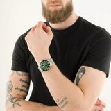 Emporio Armani Diver Chronograph Green Dial Silver Steel Strap Watch For Men - AR11500 Buy Now By Emporio Armani