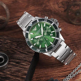 Emporio Armani Diver Chronograph Green Dial Silver Steel Strap Watch For Men - AR11500 Buy Now By Emporio Armani