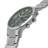 Emporio Armani Renato Chronograph Green Dial Silver Steel Strap Watch For Men - AR11507 Buy Now By Emporio Armani