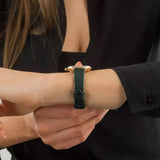 Emporio Armani Pro Planet Analog Silver Dial Green Leather Strap Watch For Women - AR11517 Buy Now By Emporio Armani