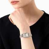 Emporio Armani Gianni T Bar White Mother Of Pearl Dial Two Tone Steel Strap Watch For Women - AR11519 Buy Now By Emporio Armani