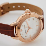 Emporio Armani Mia Quartz Silver Dial Brown Leather Strap Watch For Women - AR11525 Buy Now By Emporio Armani