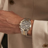 Emporio Armani Paolo Chronograph Grey Dial Two Tone Steel Strap Watch For Men - AR11527 Buy Now By Emporio Armani