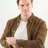 Emporio Armani Paolo Chronograph Green Dial Silver Steel Strap Watch For Men - AR11529 Buy Now By Emporio Armani