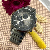 Emporio Armani Analog Chronograph Black Dial Black Steel Strap Watch For Men - AR11531 Buy Now By Emporio Armani