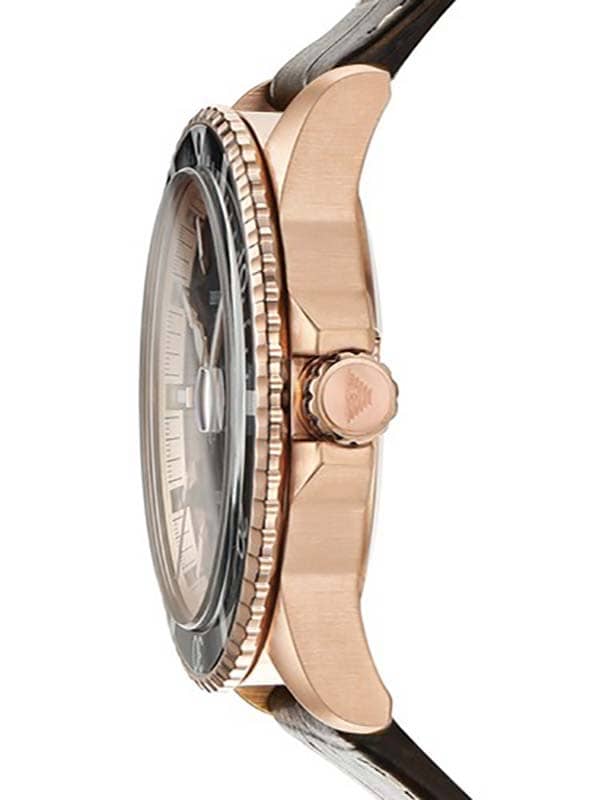 Emporio Armani Pro Planet Three Hand Date Blue Dial Brown Leather Strap Watch For Men - AR11556 Buy Now By Emporio Armani