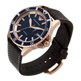 Emporio Armani Pro Planet Three Hand Date Blue Dial Brown Leather Strap Watch For Men - AR11556 Buy Now By Emporio Armani