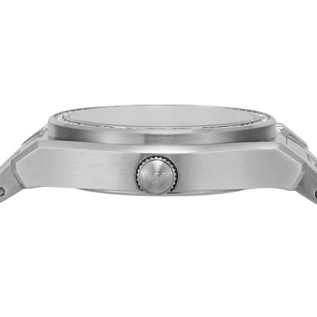 Emporio Armani Federica Three-Hand Date Blue Dial Silver Steel Strap Watch For Women - AR11593 Buy Now By Emporio Armani