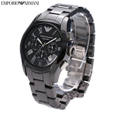 Emporio Armani Valente Chronograph Black Dial Black Ceramic Strap Watch For Men - AR1400 Buy Now By Emporio Armani