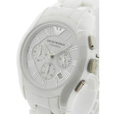 Emporio Armani Chronograph Ceramic White Dial Watch For Women - AR1403 Buy Now By Emporio Armani
