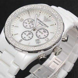 Emporio Armani Ceramica Chronograph White Dial White Ceramic Strap Watch For Women - AR1456 Buy Now By Emporio Armani