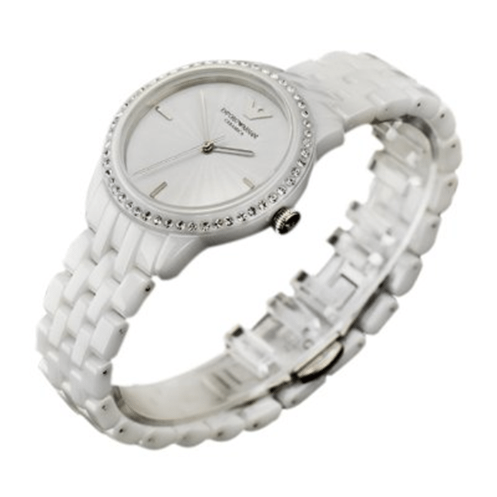 Emporio Armani Ceramic White Dial White Ceramic Bracelet Watch For Women - AR1477 Buy Now By Emporio Armani