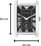 Emporio Armani Classic Analog Black Dial Silver Steel Strap Watch For Men - AR1608 Buy Now By Emporio Armani