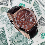Emporio Armani Valente Classic Brown Dial Brown Leather Strap Watch For Men - AR1609 Buy Now By Emporio Armani