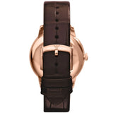 Emporio Armani Classic Quartz Brown Dial Brown Leather Strap Watch For Men - AR1613 Buy Now By Emporio Armani