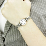 Emporio Armani Gianni T Bar Mother of Pearl Dial Silver Steel Strap Watch For Women - AR1688 Buy Now By Emporio Armani