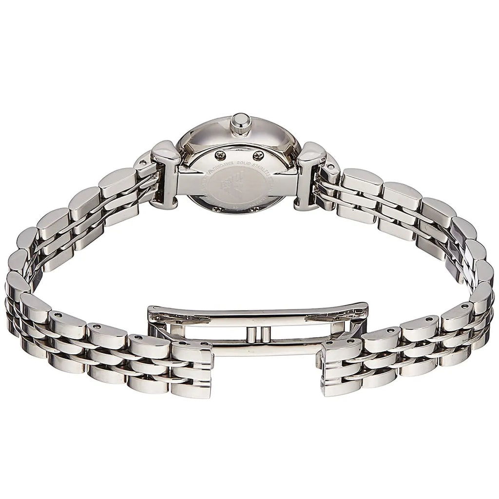 Emporio Armani Gianni T Bar Mother of Pearl Dial Silver Steel Strap Watch For Women - AR1688 Buy Now By Emporio Armani