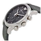 Emporio Armani Luigi Chronograph Quartz Grey Dial Grey Leather Strap Watch For Men - AR1735 Buy Now By Emporio Armani