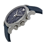 Emporio Armani Luigi Chronograph Blue Dial Black Leather Strap Watch For Men - AR1736 Buy Now By Emporio Armani
